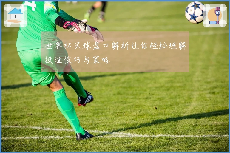 世界杯买球盘口解析让你轻松理解投注技巧与策略